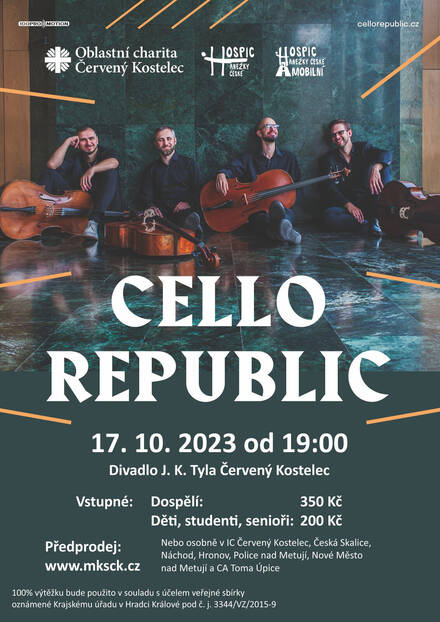 plakát koncertu Cello Republic plakát koncertu Cello Republic
